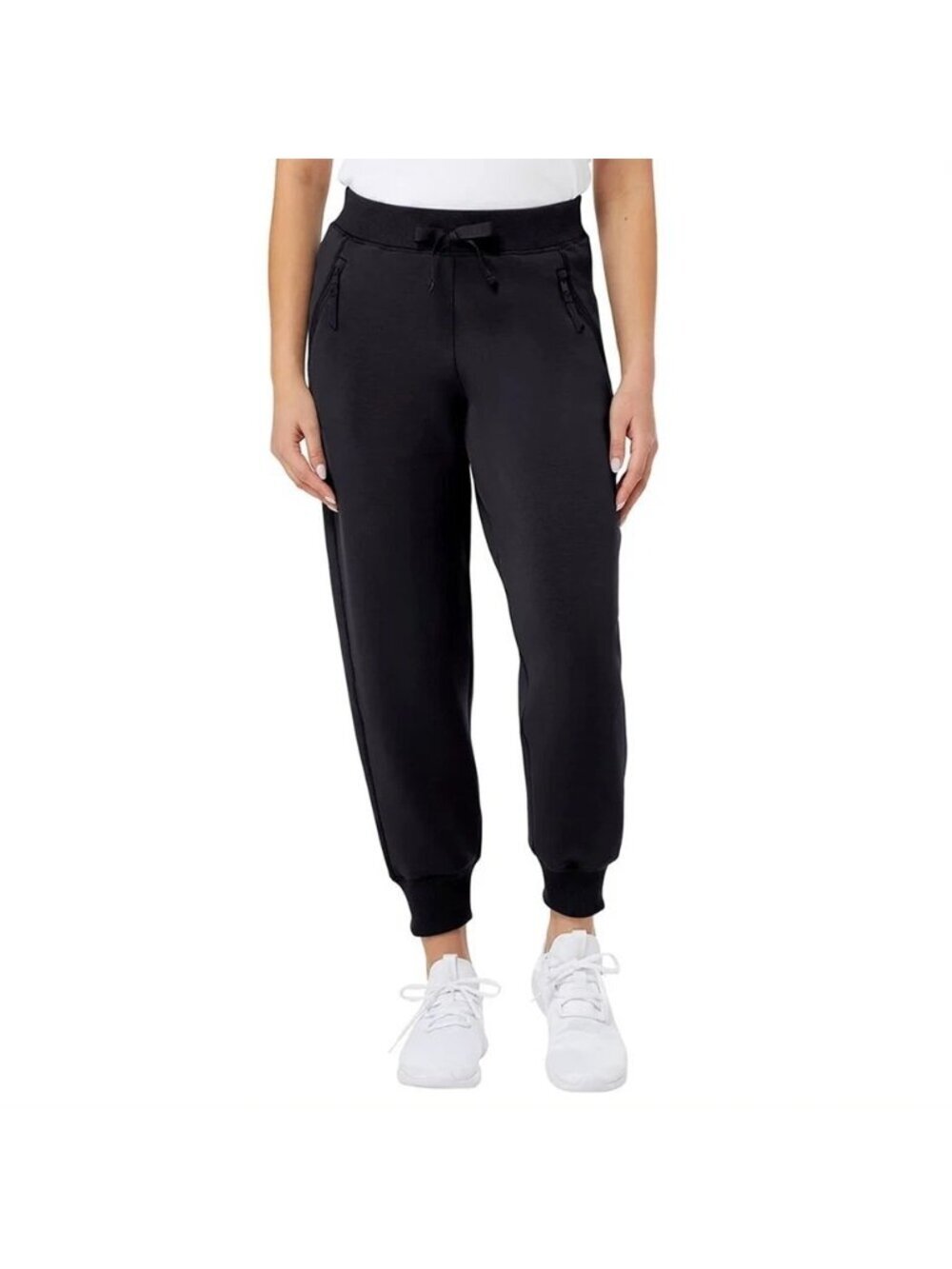 NWOT Kirkland Signature Women's S Active Jogger Pants Black Scuba P0736